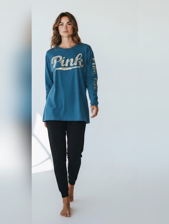 PINK Victoria's Secret Tops - PINK Campus Tee
